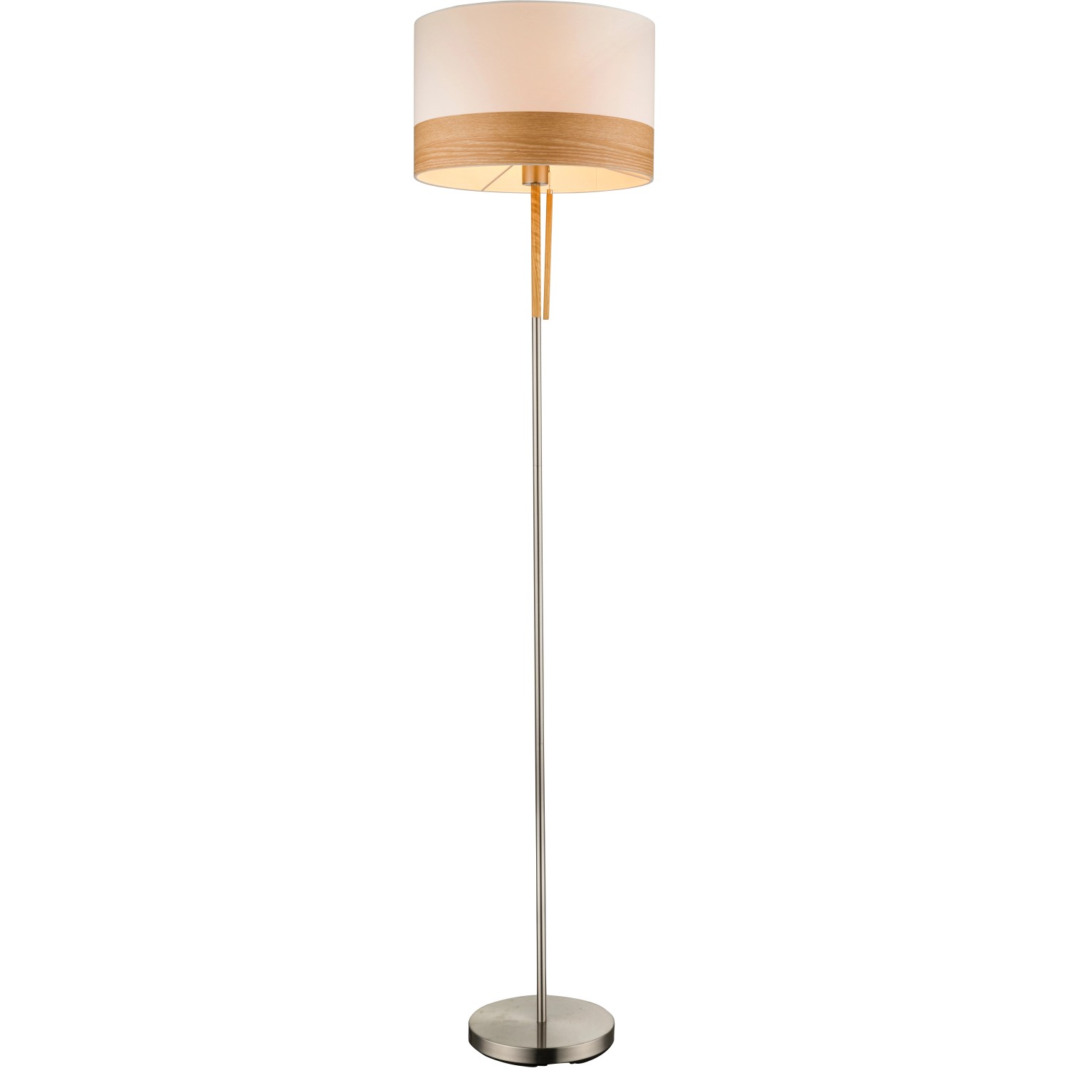 Globo Stehleuchte CHIPSY Nickel matt-Beige