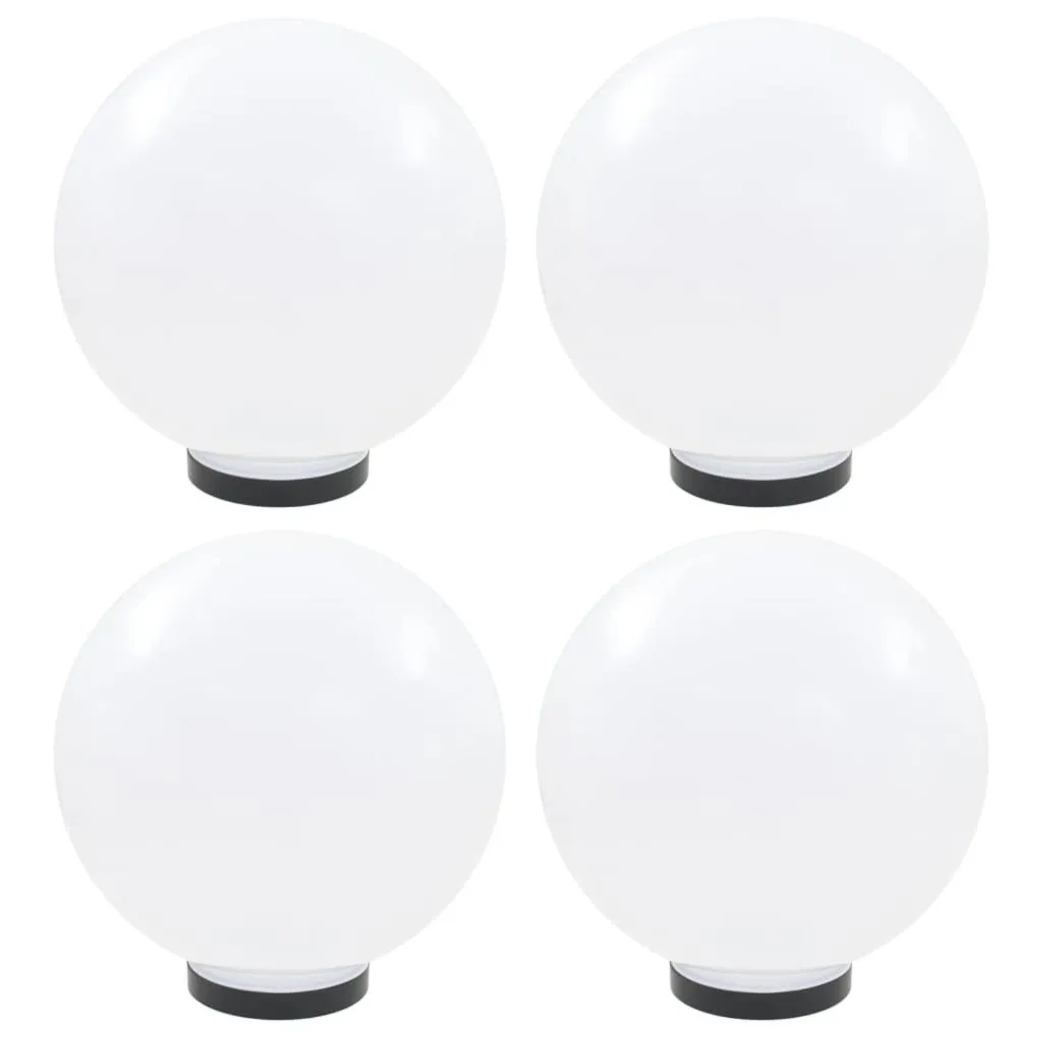 vidaXL LED-Gartenleuchten 4 Stk Kugelförmig 30 cm PMMA 277143