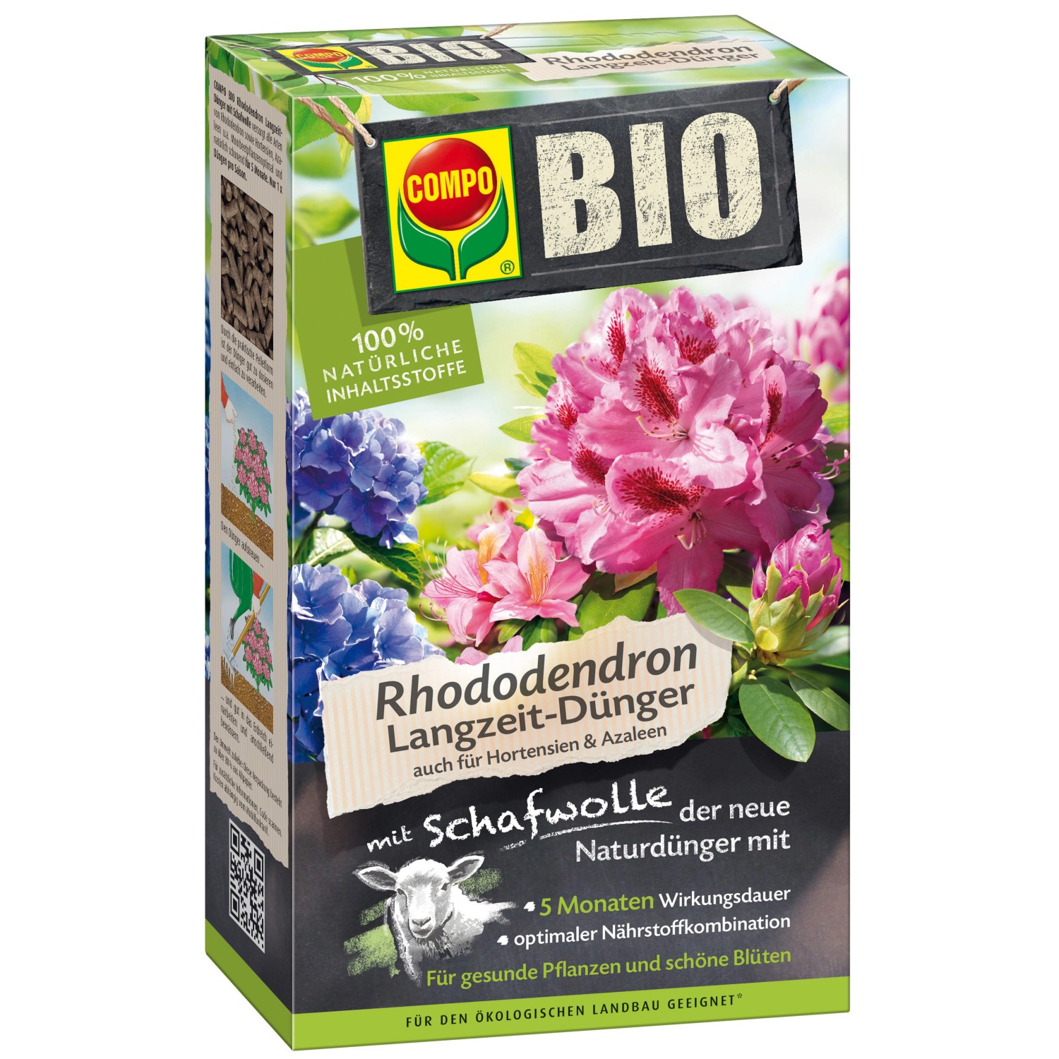 Compo Bio Rhododendron Langzeit-Dünger mit Schafwolle 2 kg günstig online kaufen