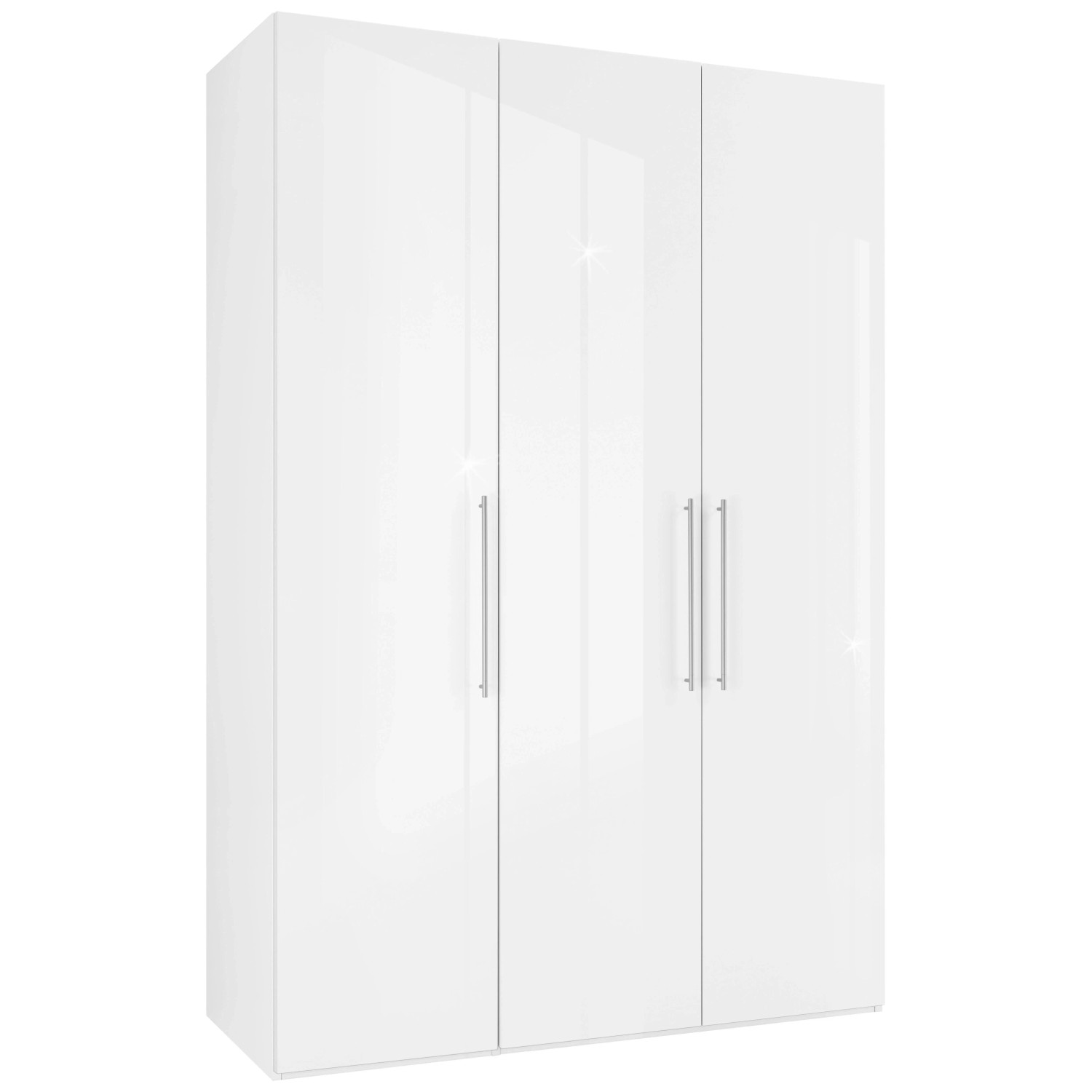 Mömax Drehtürenschrank Glossy in Weiß ca. 147x219x60cm