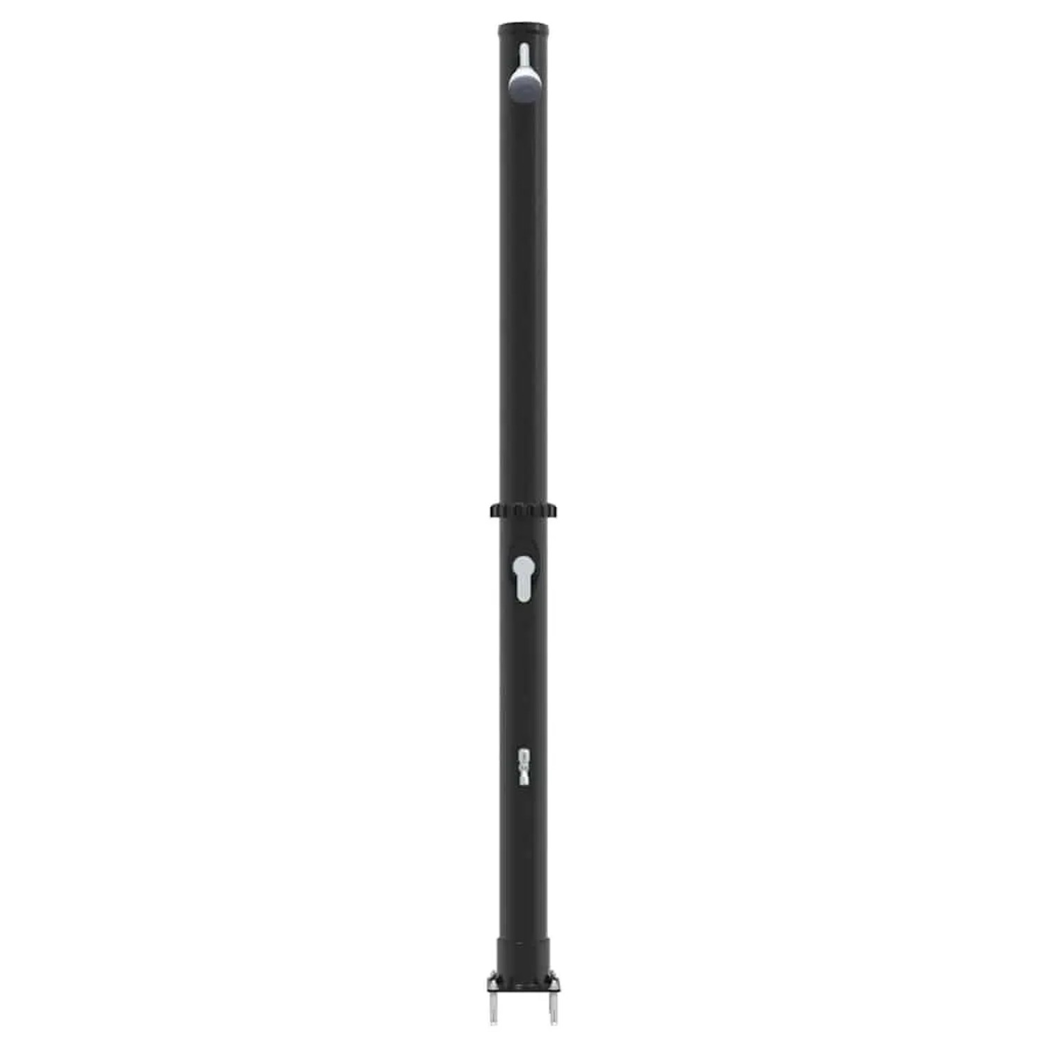 vidaXL Außen Solardusche Schwarz 217 cm PVC und Aluminium 42003408_5