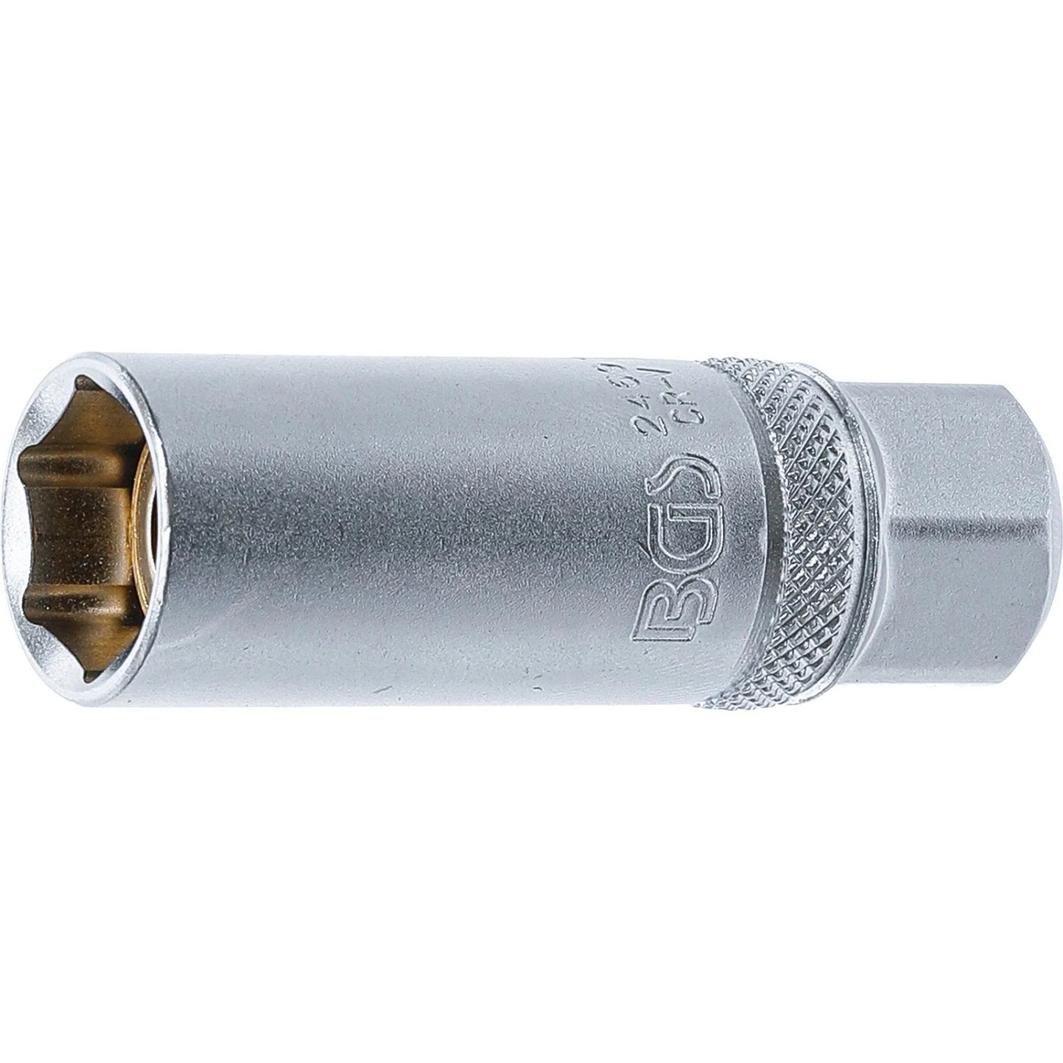 BGS Zündkerzen Einsatz Mit Magnet Sechskant Antrieb Innenvierkant 10 Mm  3 8 Zoll  SW 16 Mm 2469