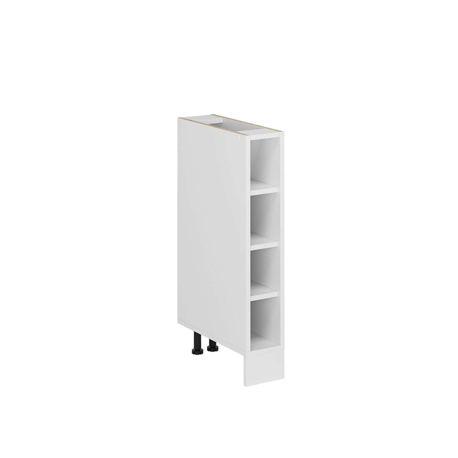 Vicco Küchenregal R-Line Offener Küchenschrank Weiß 15 cm ohne Arbeitsplatt günstig online kaufen