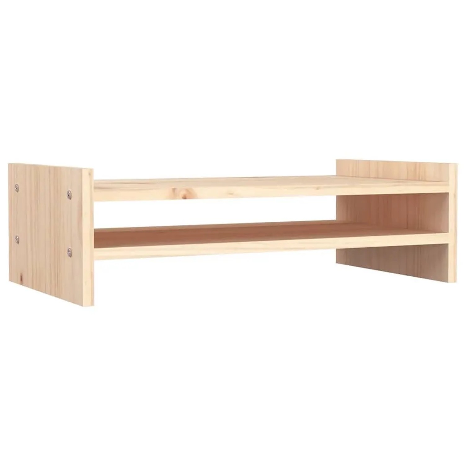 vidaXL Monitorständer 50x27x15 cm Massivholz Kiefer 814019