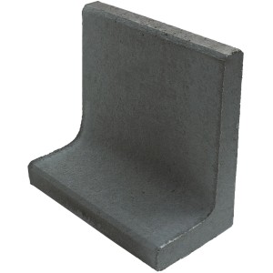 Diephaus L-Stein, unbewehrt, anthrazit, 50x50x30x7 cm. Ideal für Einfassungen und Mauersysteme.