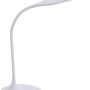 Weiße Just Light Tischleuchte Rafael, höhenverstellbar (30-67cm) mit Touchdimmer.