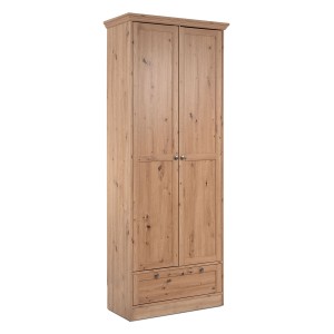 Homestyle4u Wohnzimmerschrank 80cm Holz Mehrzweckschrank Braun