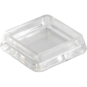 Transparenter Möbeluntersetzer, 30x30 mm, 4er-Set für Teppichböden zum Schutz vor Druckstellen.