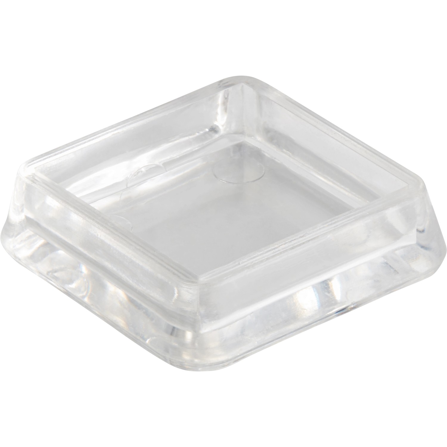 Transparenter Möbeluntersetzer, 30x30 mm, 4er-Set für Teppichböden zum Schutz vor Druckstellen.