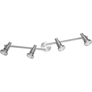 Ledvance LED-Spot, 4-flammig, silberfarben, 17 cm. Deckenleuchte mit vier Strahlern.