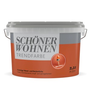 Schöner Wohnen Trendfarbe Aperitivo, 2,5 l, für Wände und Decken.