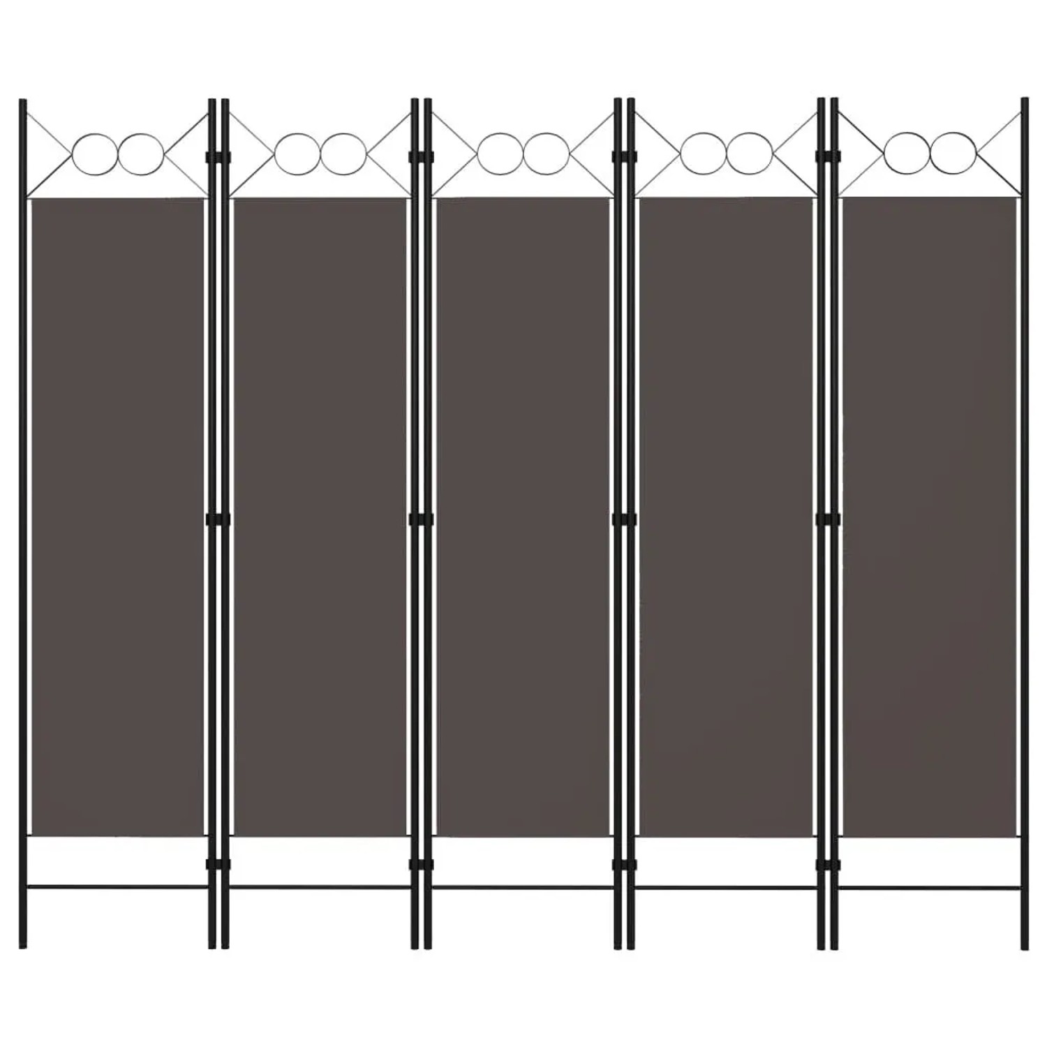 vidaXL 5 Tlg Raumteiler Anthrazit 200 x 180 cm 320709
