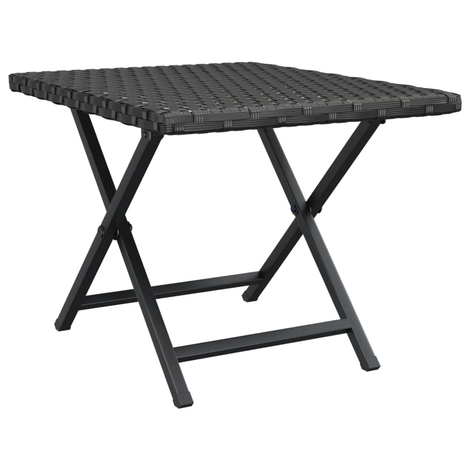 vidaXL Klapptisch Schwarz 45x35x32 cm Poly Rattan 362251 günstig online kaufen