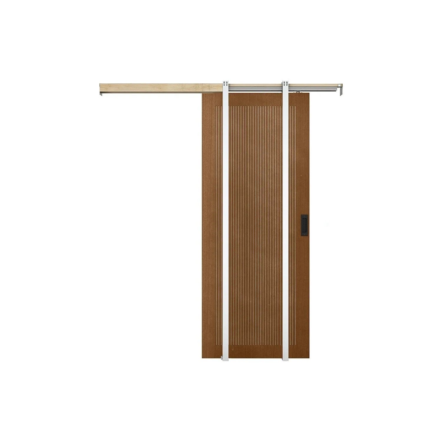 Vente-unique Schiebetür Sandora Naturfarben Dunkel 93 cm