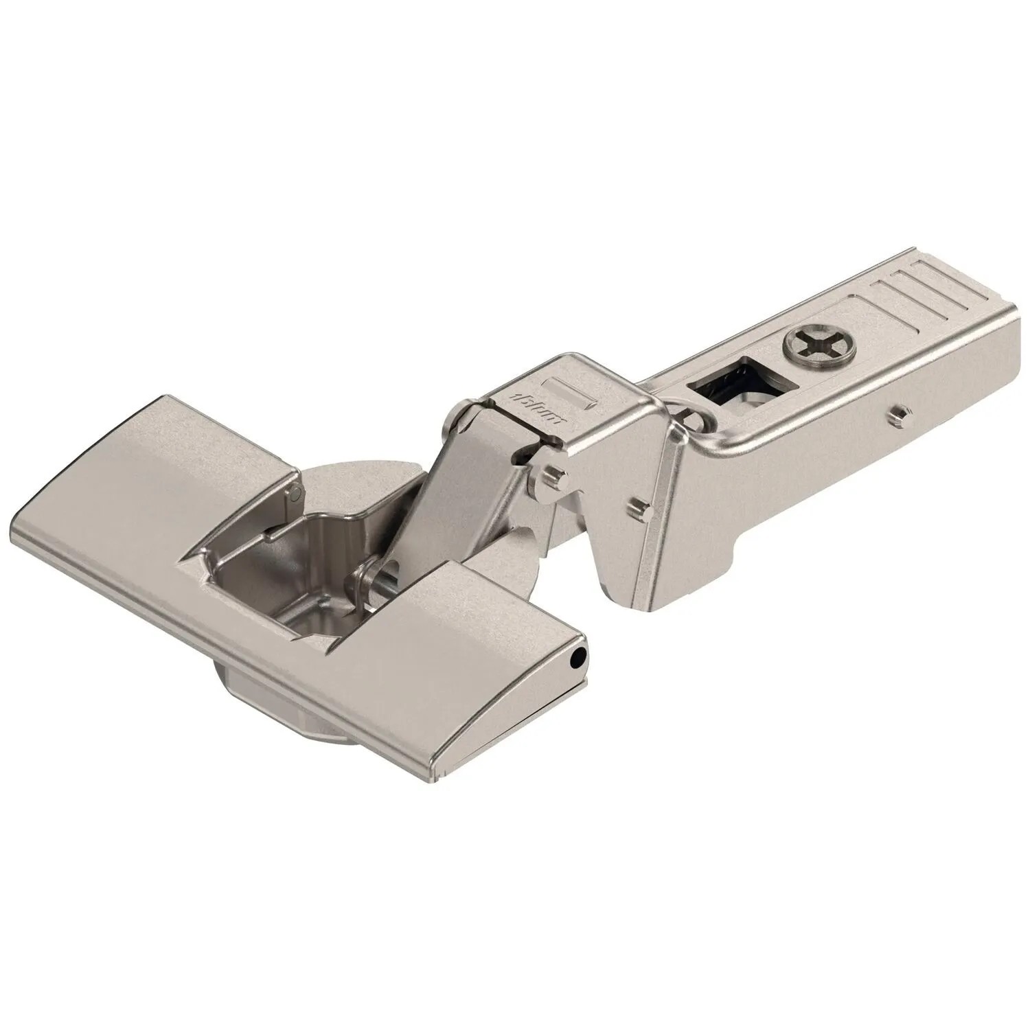 Blum Profiltürscharnier Clip Top 95 Grad 9,5mm Gekröpft mit Feder Vernickelt Inserta