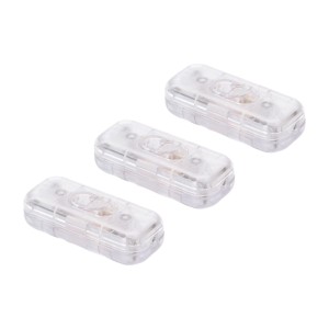 Orion Lightstyle Schnur Zwischenschalter 3 Polig Transparent 3 Stück