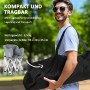 Outsunny Campingstuhl Metall Oxfordstoff Grau 120L x 57B x 95H cm_8
