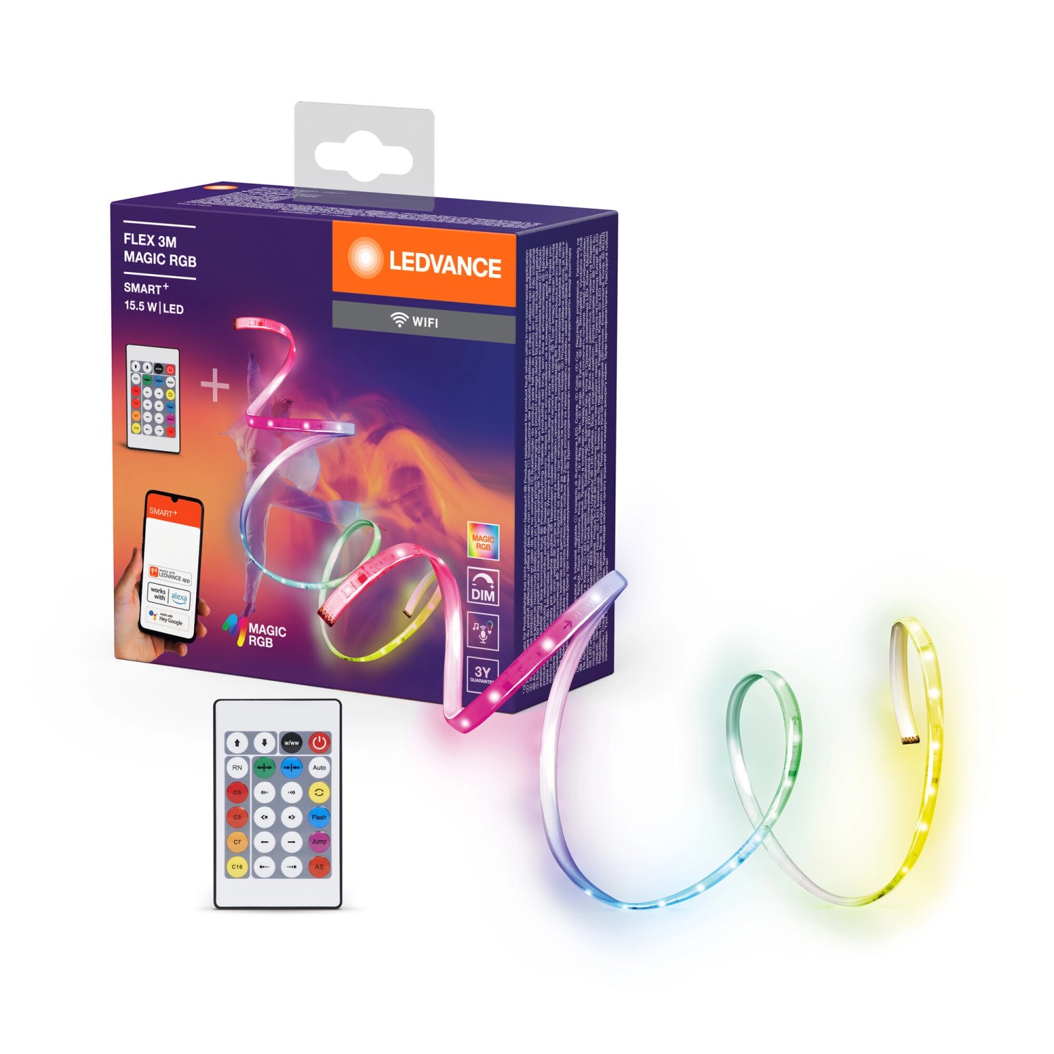 LEDVANCE SMART+ WiFi Flex Magic LED-Strip RGB, 3m günstig online kaufen