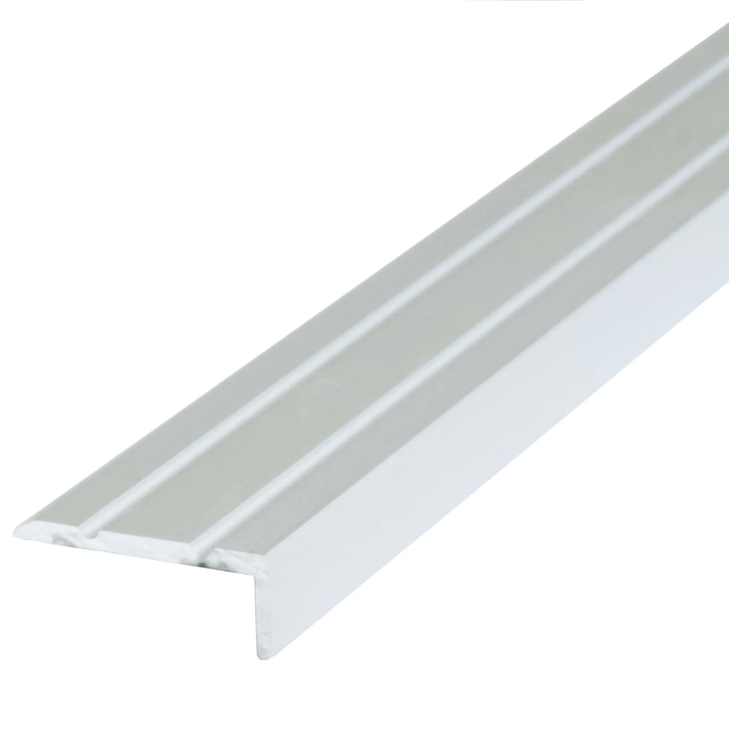 Dalsys Treppenkantenprofil Selbstklebend 135cm x 25mm x 20mm Silber