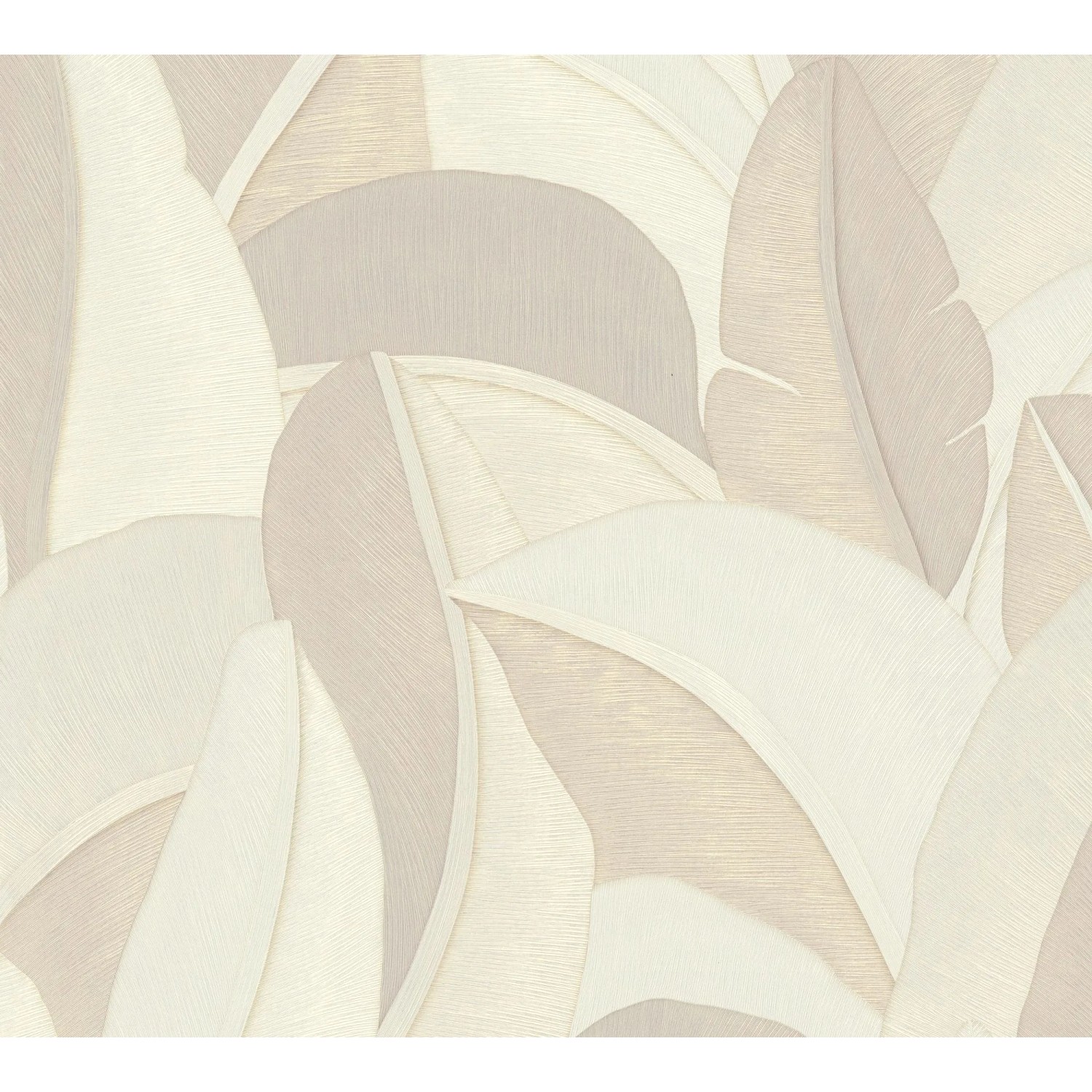 A.S. Creation Vliestapete Palmenblätter 3D-Effekt Creme-Weiß 10,05 x 0,53 m FSC®