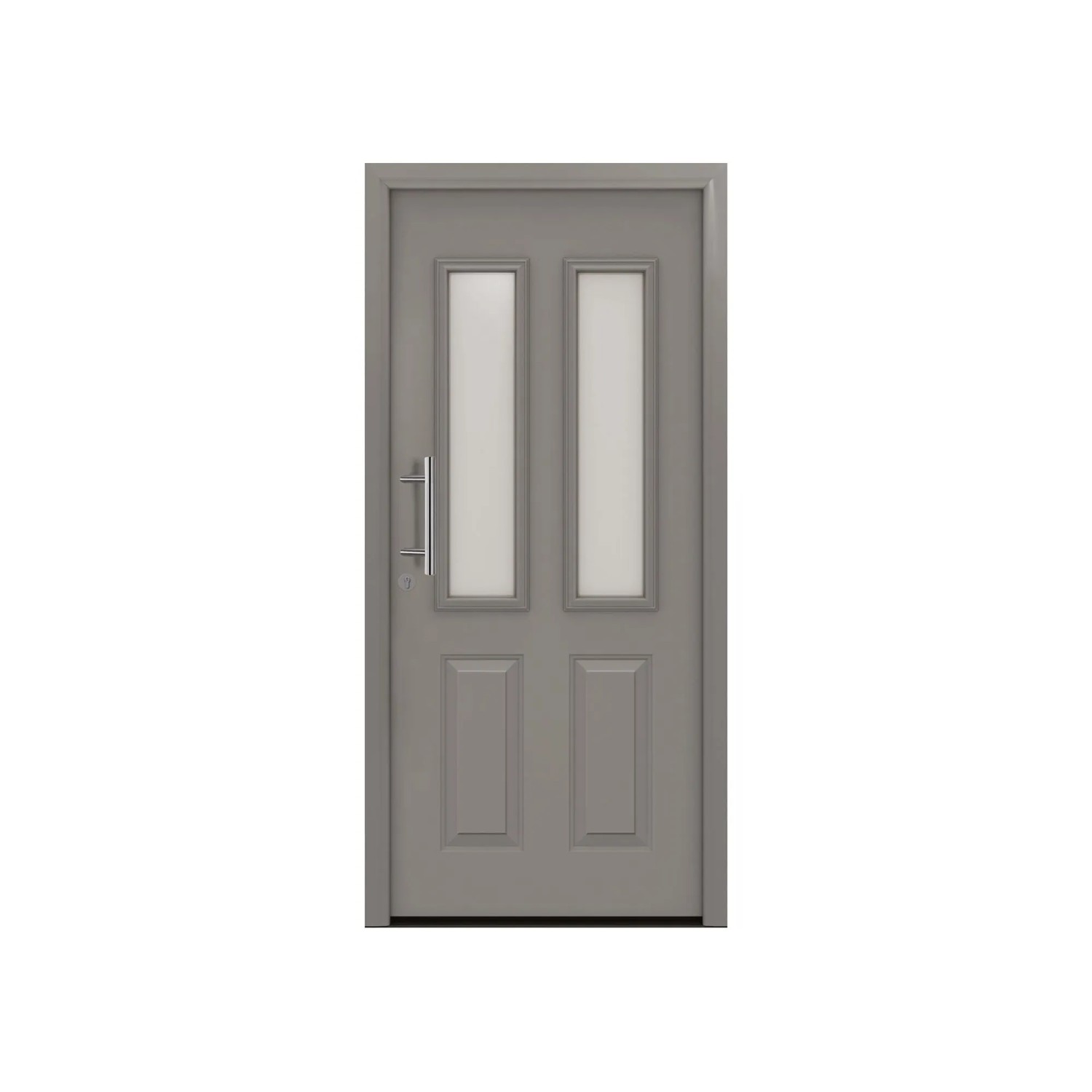 Eco Star Haustür IsoPro Secur IPS 410S Weißaluminium 110 cm x 210 cm DIN Links