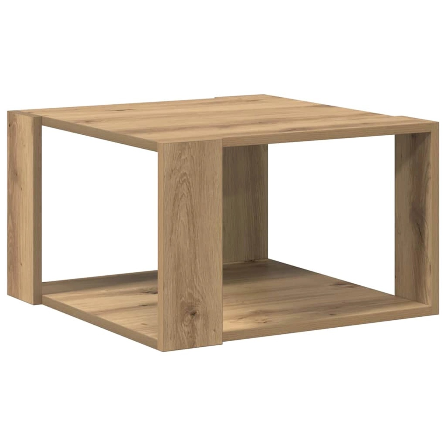 vidaXL Couchtisch Artisan-Eiche 51,5 x 51,5 x 30 cm Holzwerkstoff 869216