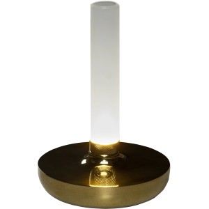 Goldene Konstsmide LED Akku-Vase Biarritz, ø 13,5 cm, Höhe 20,5 cm. Dekoleuchte für Innen & Außen.