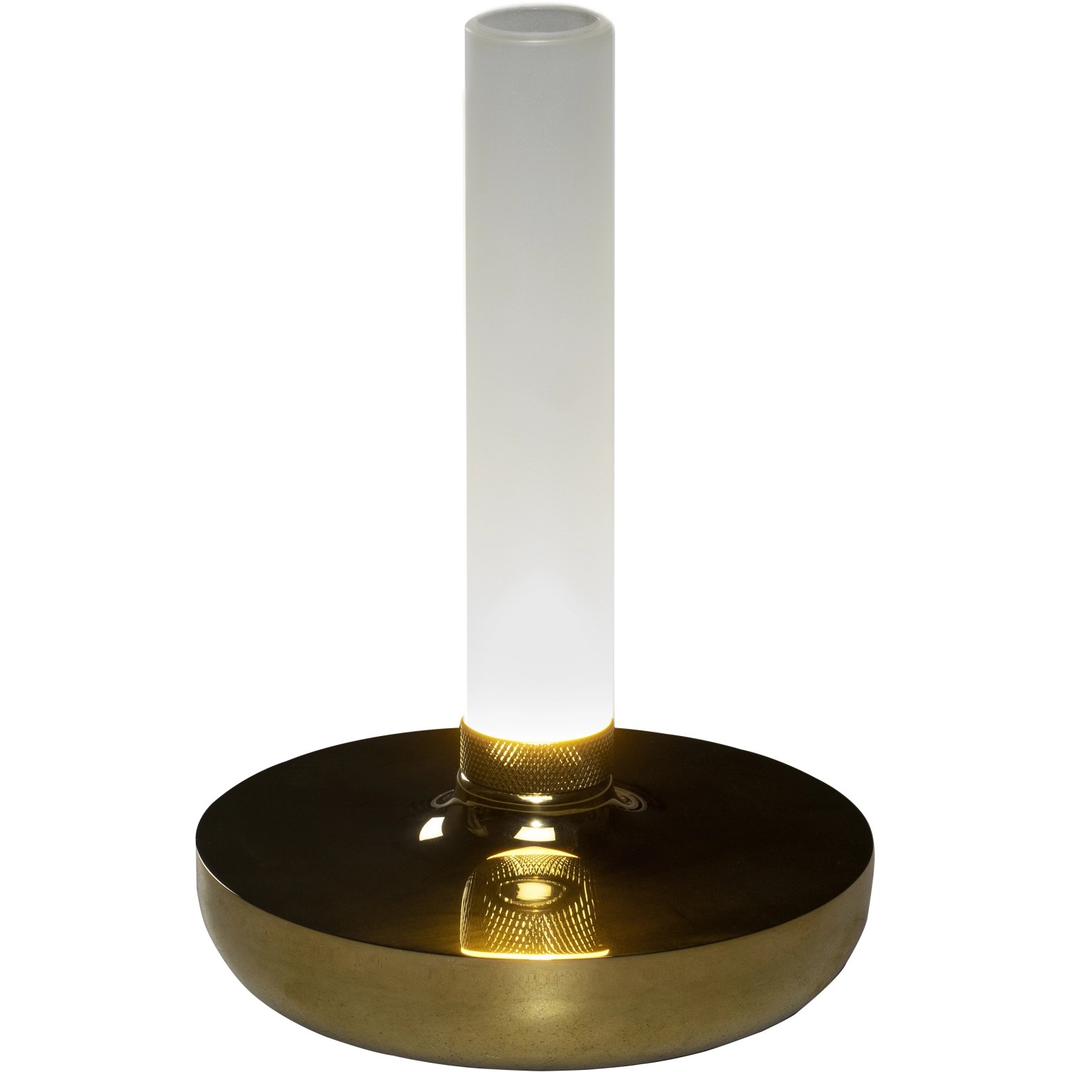 Konstsmide LED-Akku-Vase Biarritz Gold ø 13,5 cm x 20,5 cm