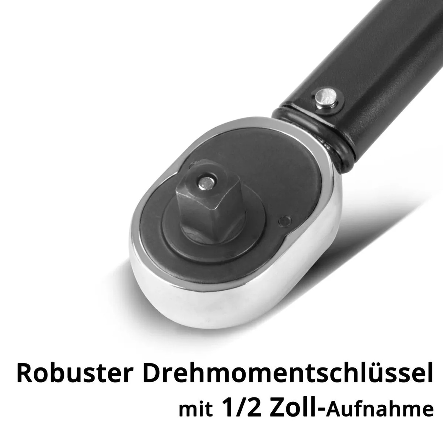 STAHLWERK Drehmomentschlüssel TW-210 ST, verchromter Kopf mit 1/2 Zoll-Aufnahme, schwarzer Griff. Robuster Stahl.