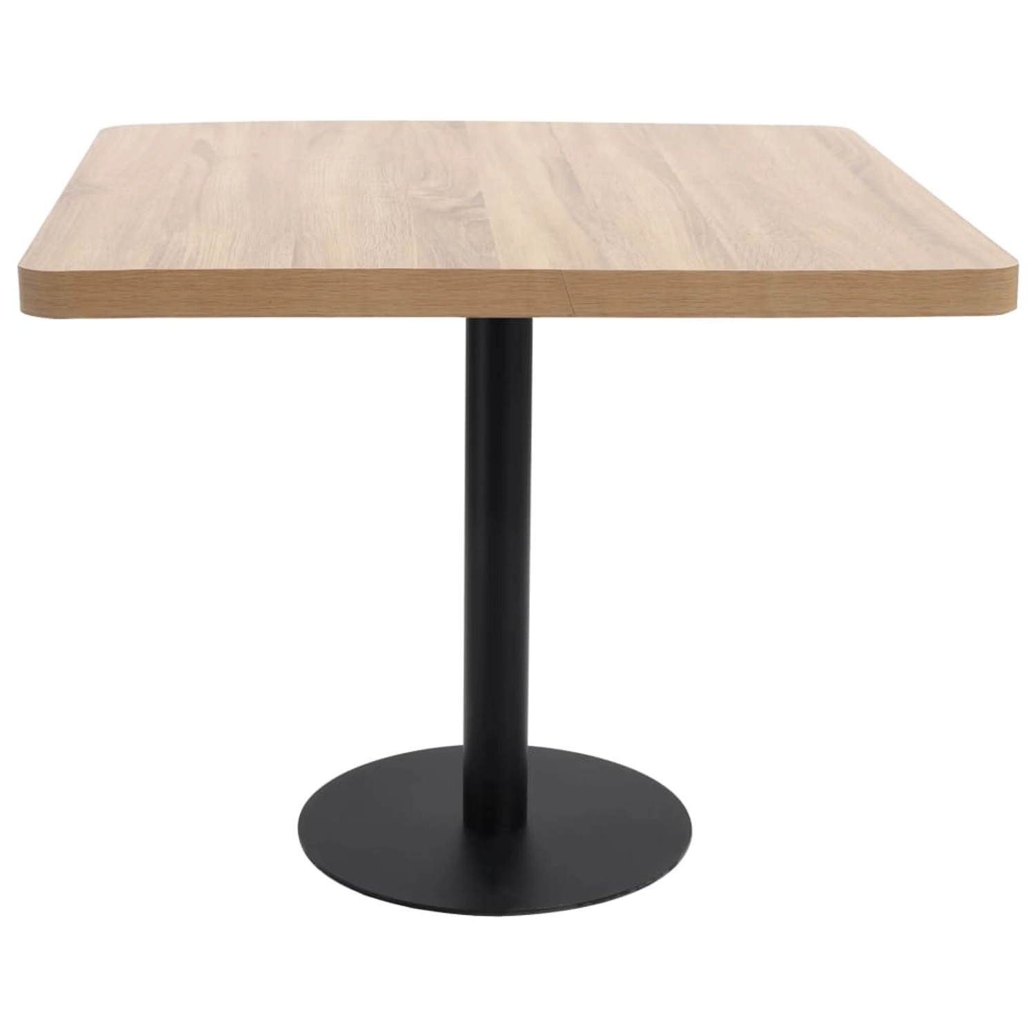 Bistrotisch Hellbraun 80x80 Cm Mdf günstig online kaufen