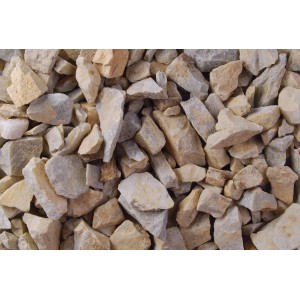 Beiger Bruchschotter 20-40 mm im Big-Bag (1000 kg) für Drainage und Fundamente.