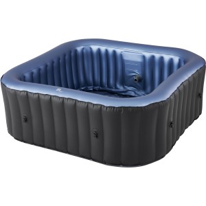 MSpa Comfort Tekapo AirJet Whirlpool, aufblasbar, blau-schwarz. Für entspannende Hydromassage im Garten.