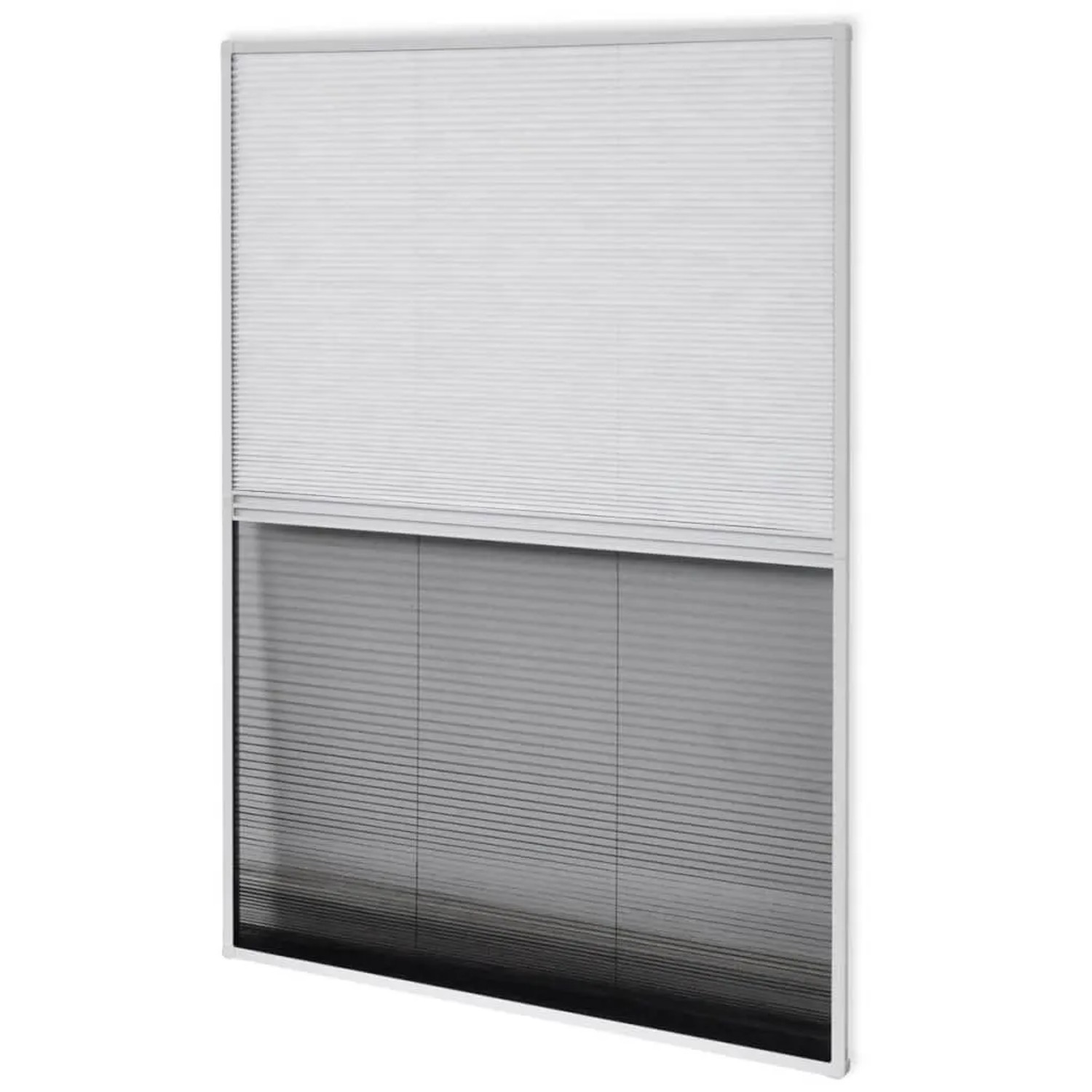 vidaXL Insektenschutz-Plissee für Fenster Jalousie Aluminium 80x120 cm 142617