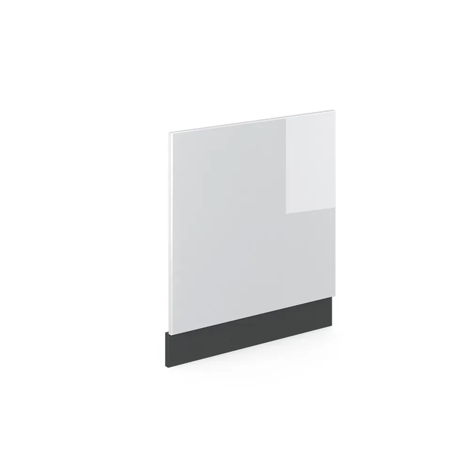 Vicco Frontblende R-Line Weiß Hochglanz/Anthrazit 60 cm ohne Arbeitsplatte