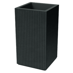 Prosperplast Blumentopf Coro Square Hoch 40 cm x 40 cm x 70 cm Charcoal