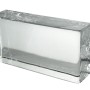 Glasbaustein Crystal Collection, 20x10x5 cm, einseitig satiniert, für dekorative Innenanwendungen.