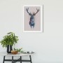 Komar Wandbild Animals Deer, 50x70 cm, mit Hirsch Motiv im Wohnraum.