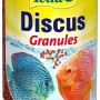 Tetra Discus Granulat 250ml: Fischfutter für Diskusfische im gelben Behälter.
