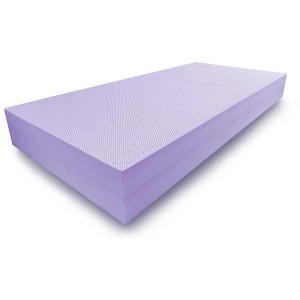 Violette XPS Hartschaum Dämmplatte, 30mm stark, strukturierte Oberfläche für Putz und Kleber.