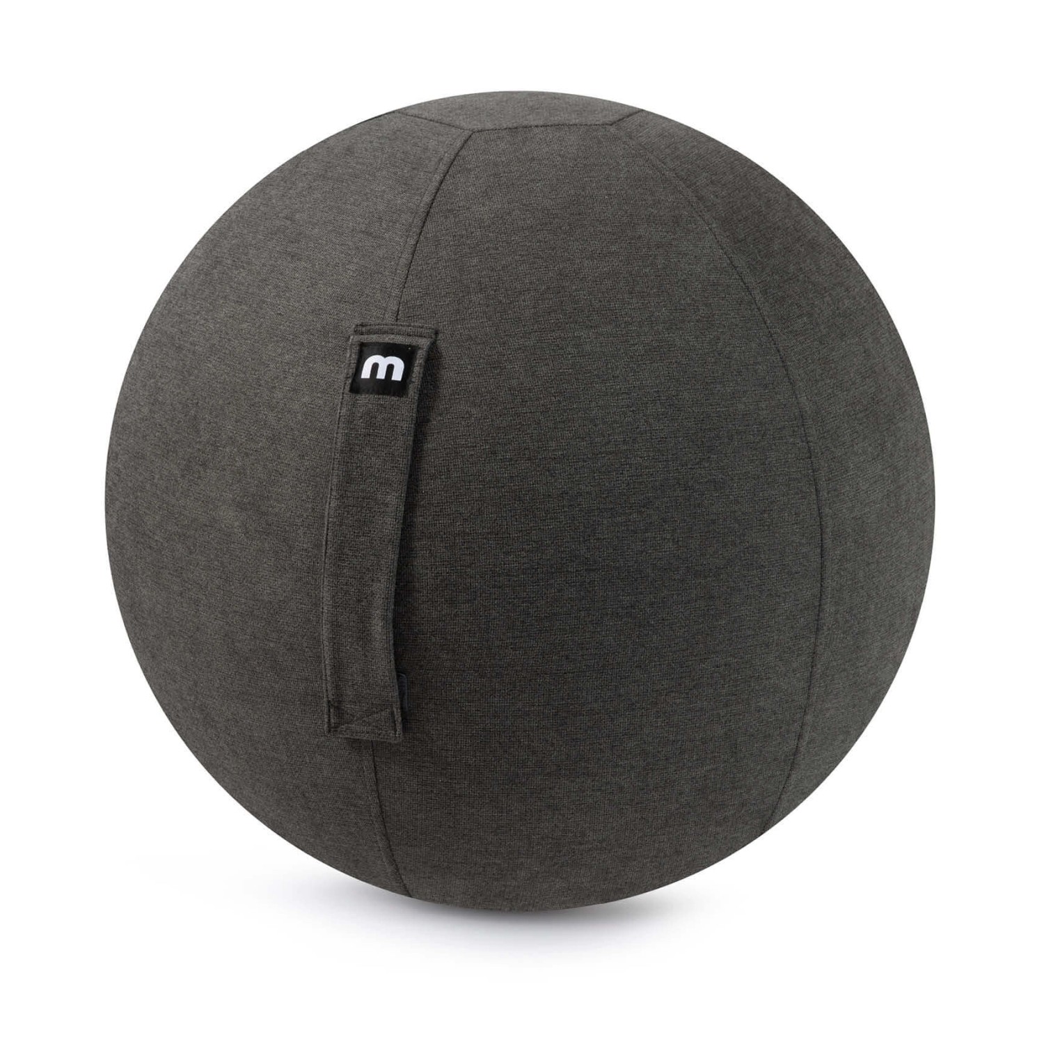 mokebo Stoff Sitzball Büro Ergonomisch Der Sportliche Sitzball mit Pumpe 65cm Breite Ergonomische Bürostuhl Alternative