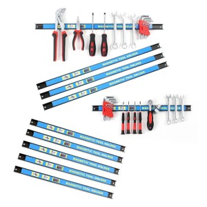 Wiltec Magnetleiste 10Er Set 6X46/4X61Cm Werkzeughalter Werkstatt Wandhalterung