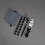 Konstsmide LED-Lichtervorhang Solar Eisregen Zubehör: Solarpanel, Erdspieß, Fernbedienung, USB-Kabel.