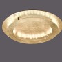 Goldene LED-Deckenleuchte Nevis von Paul Neuhaus, Ø 50 cm, für stimmungsvolle Beleuchtung.