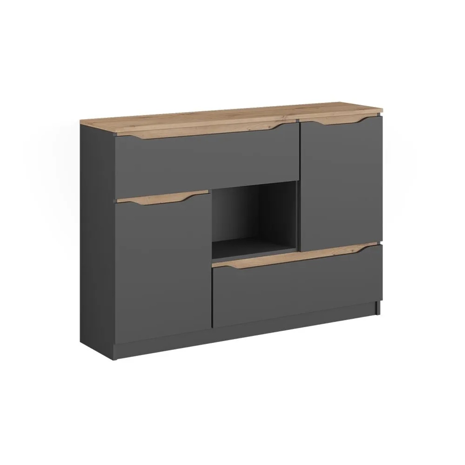 Vicco Sideboard Ruben Anthrazit/Artisan-Eiche 120 x 84 Art Nr 62895