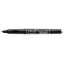 Schwarzer Pica Permanent Marker Classic 532 Instant-White mit weißer Spitze und Kappe für präzise Markierungen im Handwerk.