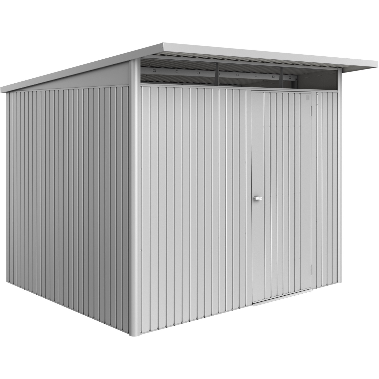 Biohort Metall-Gerätehaus AvantGarde ECO Gr. A6 silber-metallic Standardtür günstig online kaufen