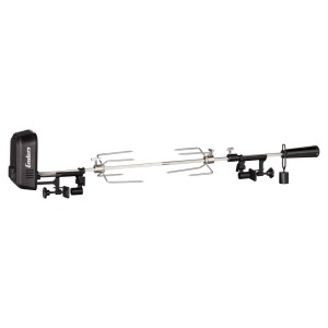 Enders Grillspieß Pro S Hyde 3, silber-schwarz, mit Motor, Spießgabeln und Halterung für Grill.
