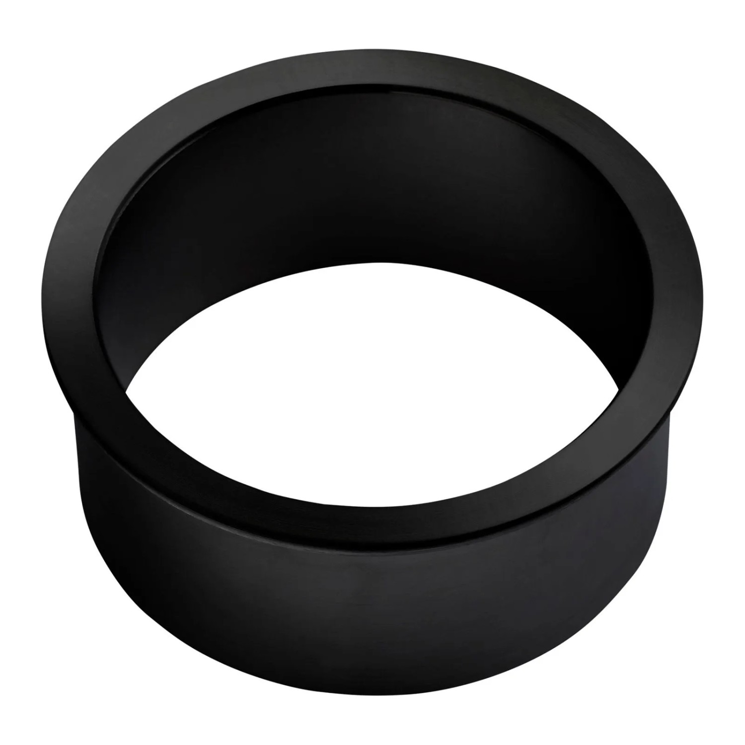 SOTECH Kabeldurchführung Offen Einbau-Ø 35 mm Außen-Ø 41 mm Edelstahl Schwarz