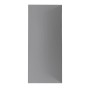 Aurlane Design-Duschwand in Satin Grey, 90x210 cm, 3 mm dünn. Ideal für die schnelle Duschrenovierung.