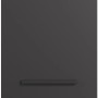Flex-Well Apotheker-Hochschrank Capri, 30 cm, Schwarz Matt/Eiche, mit Auszügen und Ablagen.